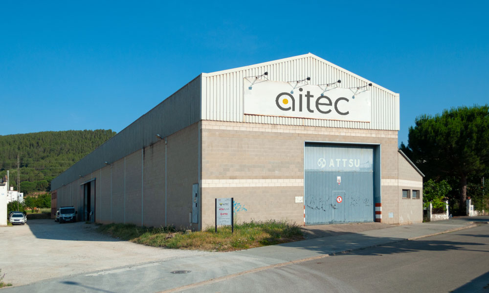 Vista exterior de la fàbrica AITEC Aïllaments Tecnivap S.L. a Sant Julià de Ramis Girona
